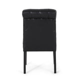 Christopher Knight Home® - Noble House - Elwood Contemporary Tufted Rolltop Dining Chairs - Set of 2