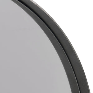 Bernhardt Bernhardt Tribeca Round Mirror 44" Rustic-Industrial Textured Steel Frame Barlow Finish, Versatile Accent 333335
