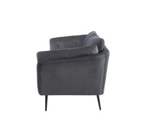 VIG Furniture Cody Modern Dark Grey Fabric Sofa With Tufted Back, Plush Seat Cushions & Sloped Arms — 84" W VGHCJYM2013-DKGRY