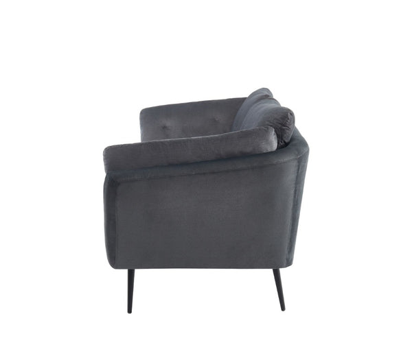 VIG Furniture Cody Modern Dark Grey Fabric Sofa With Tufted Back, Plush Seat Cushions & Sloped Arms — 84" W VGHCJYM2013-DKGRY