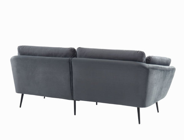 VIG Furniture Cody Modern Dark Grey Fabric Sofa With Tufted Back, Plush Seat Cushions & Sloped Arms — 84" W VGHCJYM2013-DKGRY