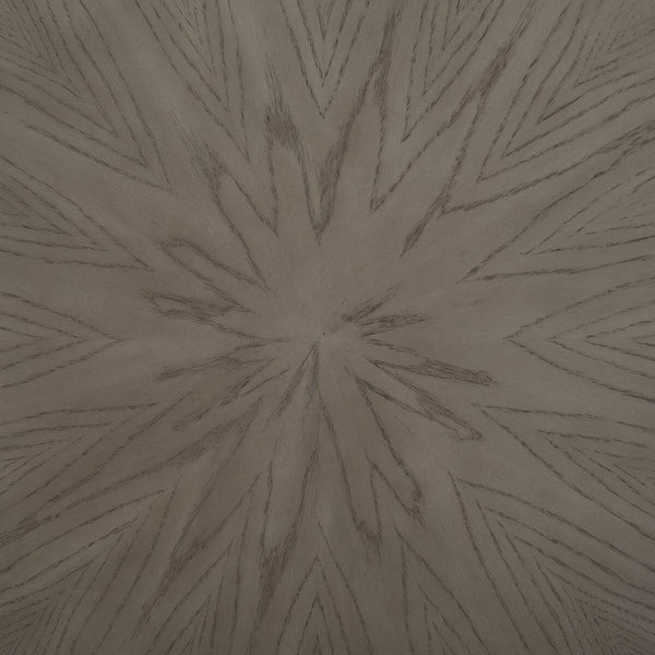 Safavieh Navya Round Coffee Table XII23 Light Grey Top / Black Legs Metal COF6207D