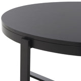 Safavieh Navya Round Coffee Table XII23 Black Metal COF6207E