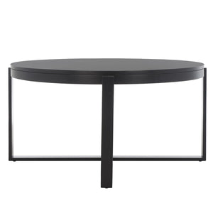 Safavieh Navya Round Coffee Table XII23 Black Metal COF6207E