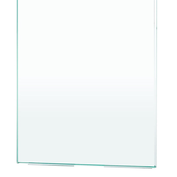 Safavieh Katelyn Rectangular Contemporary Glass Leg Coffee Table Light Concrete / Clear Glass Legs Wood COF7002C