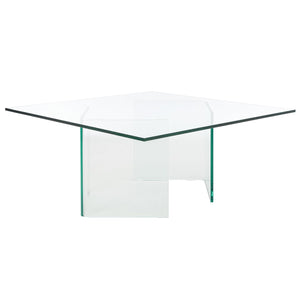 Safavieh Aerith Tempered Glass Coffee Table XII23 Clear Glass COF7304A-2BX