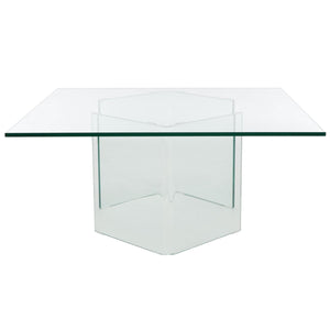 Safavieh Aerith Tempered Glass Coffee Table XII23 Clear Glass COF7304A-2BX