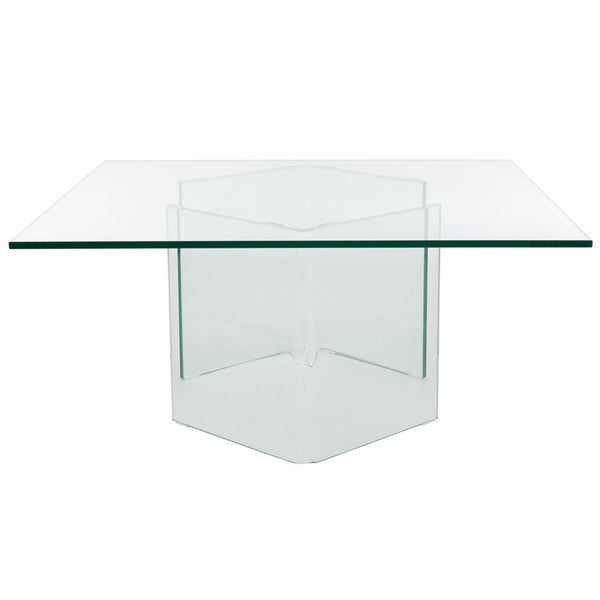 Safavieh Aerith Tempered Glass Coffee Table XII23 Clear Glass COF7304A-2BX