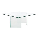 Safavieh Aerith Tempered Glass Coffee Table XII23 Clear Glass COF7304A-2BX