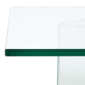 Safavieh Bedwyr Tempered Glass Coffee Table XII23 Clear Glass COF7305A-2BX