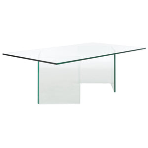 Safavieh Bedwyr Tempered Glass Coffee Table XII23 Clear Glass COF7305A-2BX
