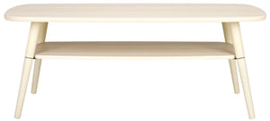 Safavieh Karou 2 Tier Coffee Table White 43.3" x 21.7" x 16.5"