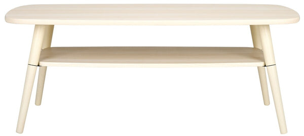 Safavieh Karou 2 Tier Coffee Table White 43.3" x 21.7" x 16.5"