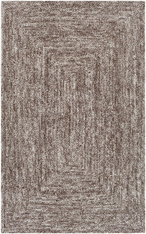 Livabliss Cologne Handmade Flatweave Rug Recycled Pet Yarn Cottage Accent for Entryways Dark Brown, Whi 2' x 3' COG2301-23