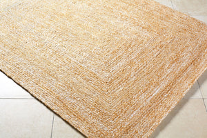 Livabliss Cologne Flatweave Accent Rug Handwoven Recycled Pet Yarn Cottage Style Entryway Floor Camel, White 9' x 12' COG2303-912