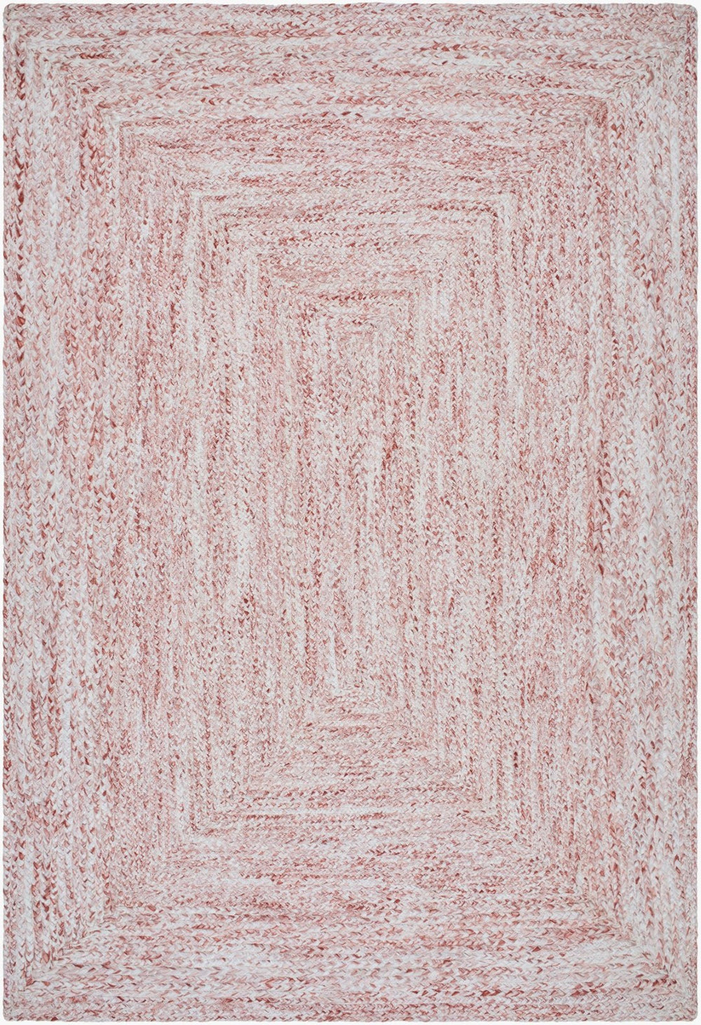 Livabliss Cologne Flatweave Accent Rug Handwoven Recycled Pet Yarn Cottage Style Entryway Mat Rust, White 2' x 3' COG2304-23