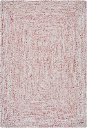 Livabliss Cologne Flatweave Accent Rug Handwoven Recycled Pet Yarn Cottage Style Entryway Mat Rust, White 2' x 3' COG2304-23