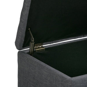 English Elm Dover 3-Piece Storage Ottoman Set In Slate Grey - Stylish Seating & Hidden Storage For Your Home B136P159056