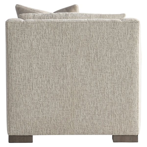 Bernhardt Bernhardt Gabi Fabric Chair — Sculptural Curved Lounge With Oversized Arms, Deep Seat & Wood Feet - Made to Order P7082A