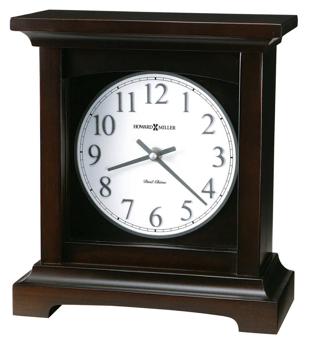 Hekman Furniture 630246 Urban Ii Mantel Clock - Elegant Black Coffee Finish, German Quartz Chimes & Volume Control Black Coffee Urban Mantel Ii 630246