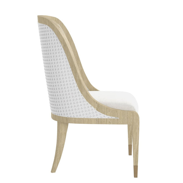 A.R.T. Furniture Eave Hostess Dining Chair - Contemporary Comfort with Crisp White Finish for Versatile Spaces & Style 436200-1825