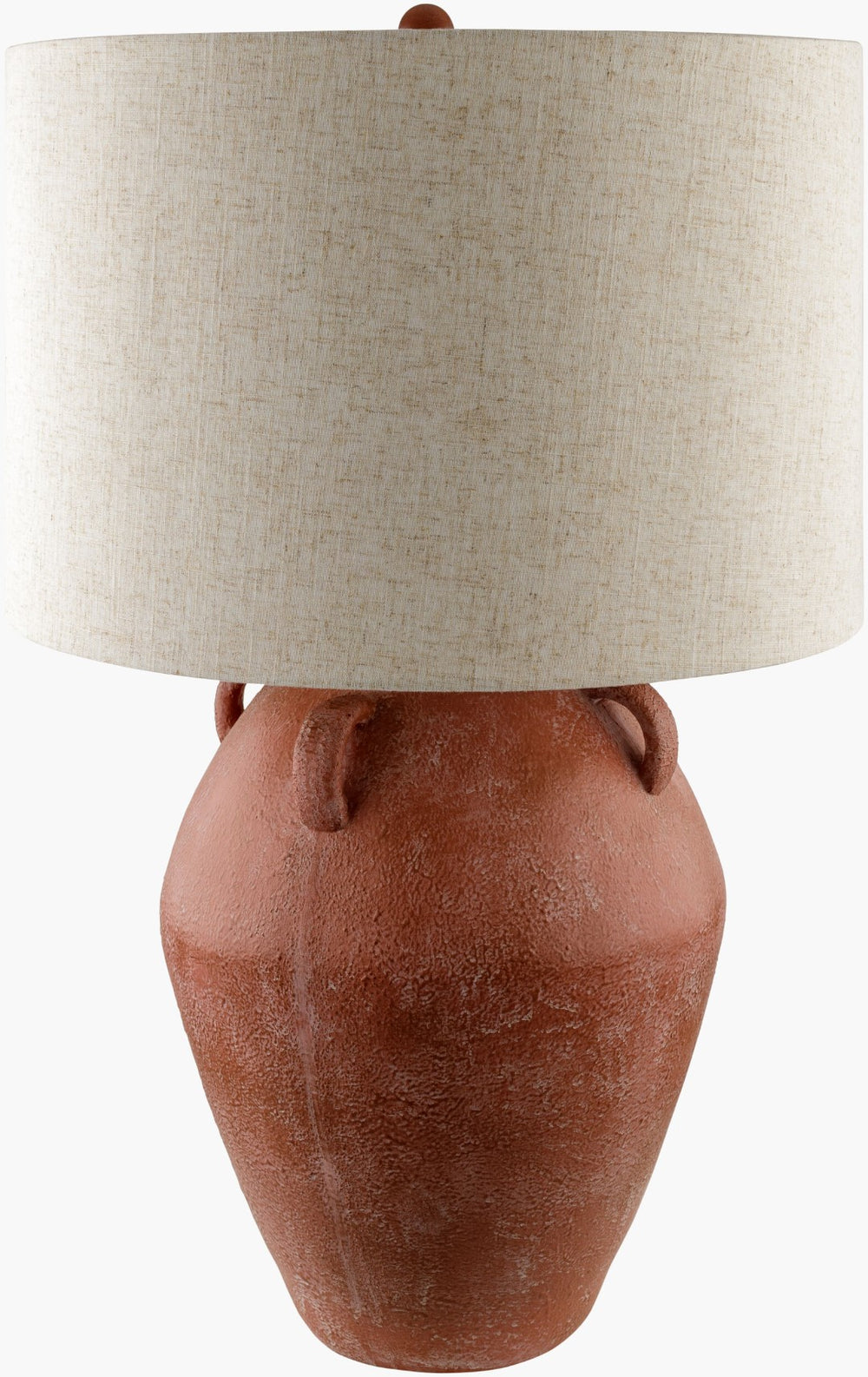 Surya Colorado Accent Table Lamp – Stunning 28" Resin Design With Linen Shade For Elegant Home Décor Body, Red,Shade (Outside), Wheat,Shade (Inside), White,Finial, Red,Harp, Metallic ,Nickel,Cord, Translucent Resin,Linen,Metal,Plastic Col-002