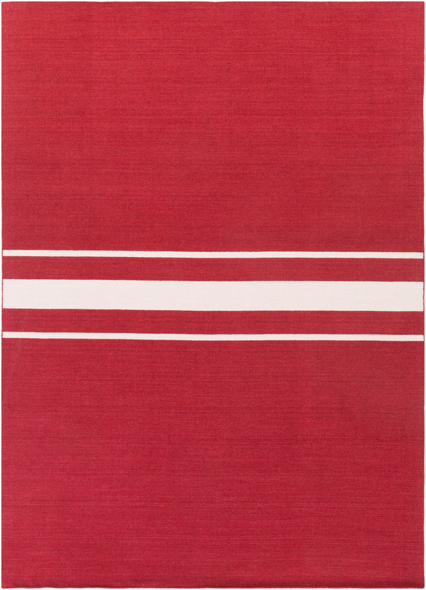 Surya Colton 8' X 11' Handmade Wool Rug – Modern Elegance, Durable Design, Perfect For Any Space Red Wool Col6004-23
