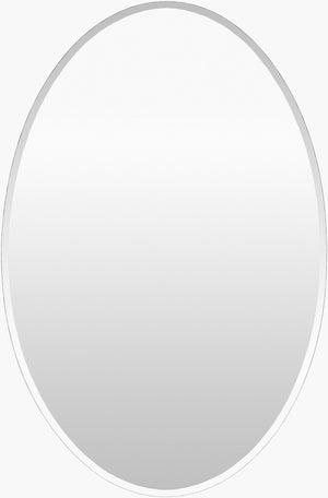 Surya Contour Accent Mirror - 18" Vertical Design For Modern Spaces, Easy Maintenance & Stylish Upgrade! Silver Mirror Con002-3624
