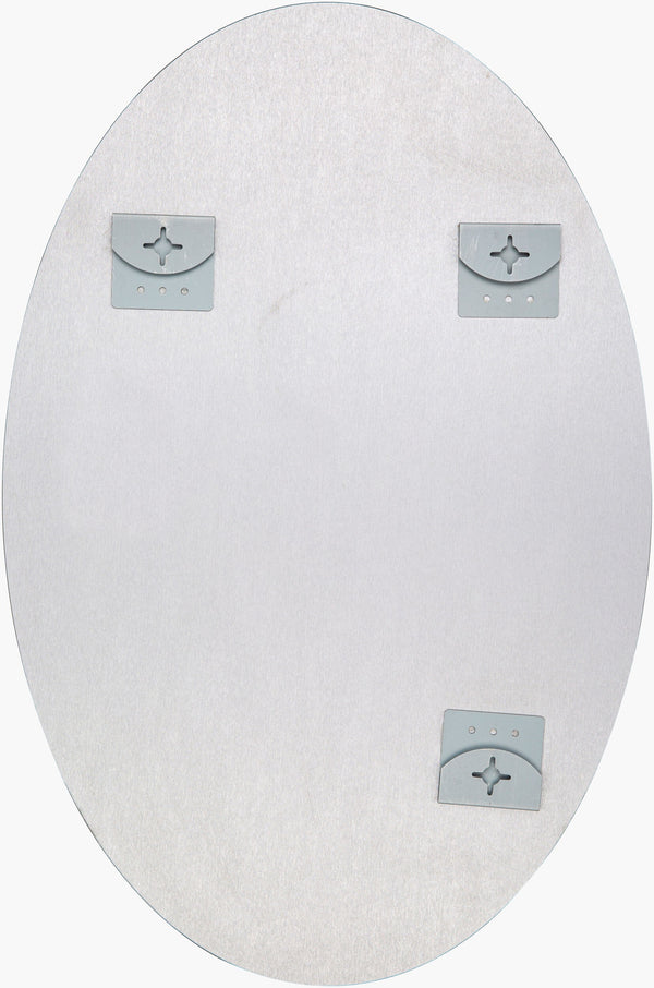 Surya Contour Accent Mirror - 18" Vertical Design For Modern Spaces, Easy Maintenance & Stylish Upgrade! Silver Mirror Con002-3624