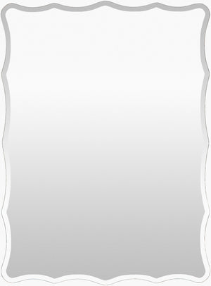 Surya Contour Accent Mirror - 18" Vertical Design For Modern Spaces, Easy Maintenance & Stylish Upgrade! Silver Mirror Con005-3022