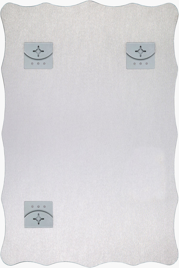 Surya Contour Accent Mirror - 18" Vertical Design For Modern Spaces, Easy Maintenance & Stylish Upgrade! Silver Mirror Con005-3624