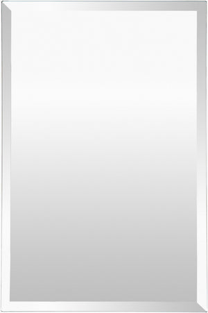 Surya Contour Accent Mirror - 18" Vertical Design For Modern Spaces, Easy Maintenance & Stylish Upgrade! Silver Mirror Con006-3020