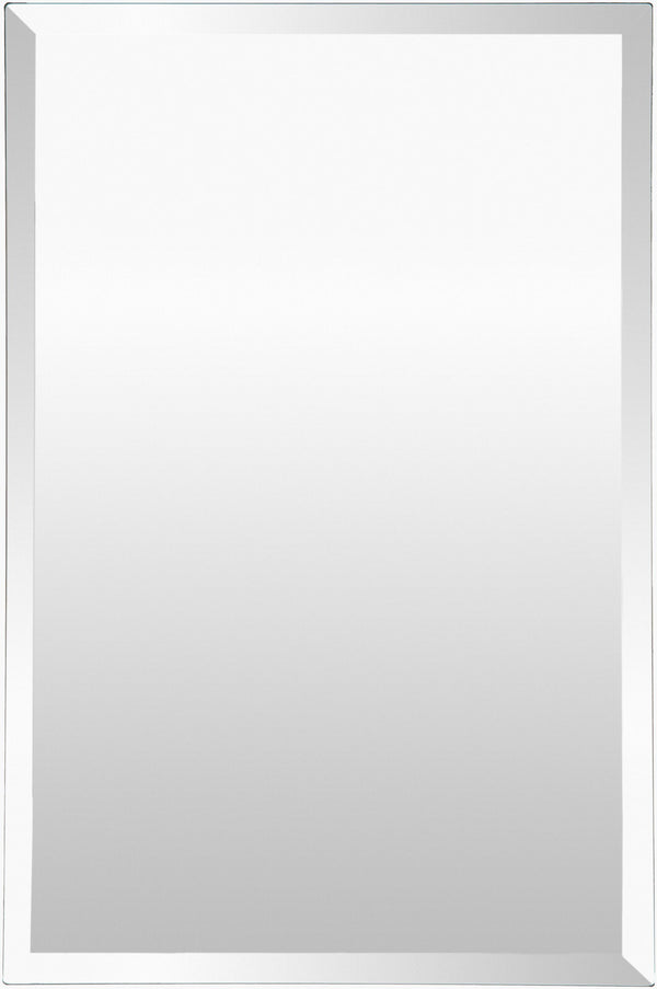 Surya Contour Accent Mirror - 18" Vertical Design For Modern Spaces, Easy Maintenance & Stylish Upgrade! Silver Mirror Con006-3020