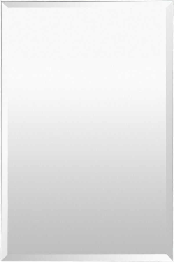 Surya Contour Accent Mirror - 18" Vertical Design For Modern Spaces, Easy Maintenance & Stylish Upgrade! Silver Mirror Con006-3624