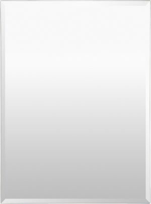 Surya Contour Accent Mirror - 18" Vertical Design For Modern Spaces, Easy Maintenance & Stylish Upgrade! Silver Mirror Con006-4030