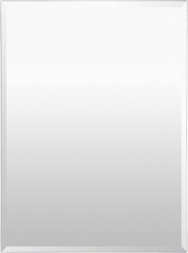 Surya Contour Accent Mirror - 18" Vertical Design For Modern Spaces, Easy Maintenance & Stylish Upgrade! Silver Mirror Con006-4030