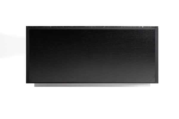 Vig Furniture Modrest Concord Dresser - Sleek Black Marble & Aluminum Design With 6 Drawers For Modern Spaces Black  Vgvc-j2301-d