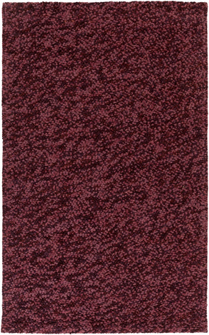 Surya Confetti 5' X 8' Handmade Rug - Durable Wool Design With Plush Pile For Modern Home Decor Charm Burgandy Wool Confett4-23