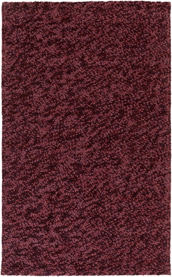 Surya Confetti 5' X 8' Handmade Rug - Durable Wool Design With Plush Pile For Modern Home Decor Charm Burgandy Wool Confett4-23