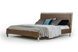 VIG Furniture Queen Nova Domus Conner Modern Dark Walnut & Concrete Bed VGAN-CONNER-BED-DK-Q