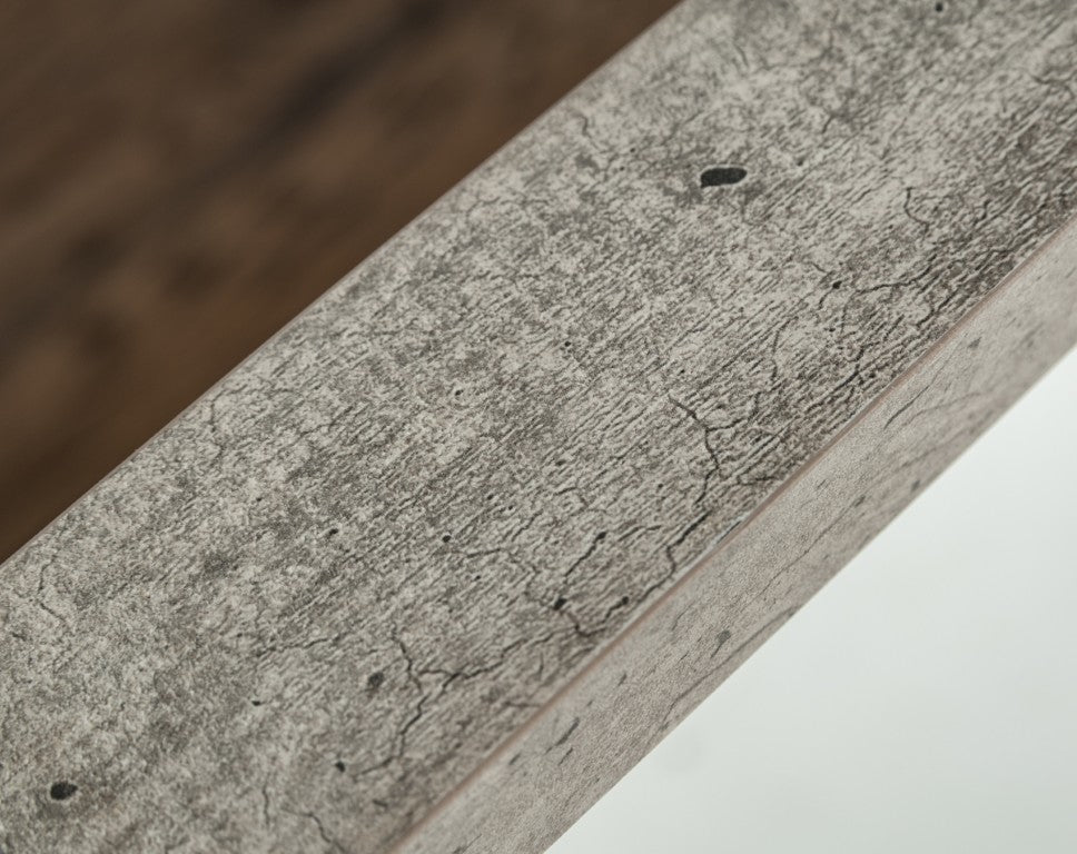 VIG Furniture Conner Grey Faux-Concrete Mirror W34"Xh40" — Modern Rectangular Wall Or Floor Leaning Accent For Home Decor VGAN-CONNER-MIR