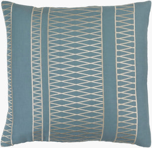 Surya Cora Global-inspired 18" Accent Pillow - Elegant, Durable Linen & Cotton Decor For Your Home Charm Light Beige Linen,Cotton Cor001-1818p