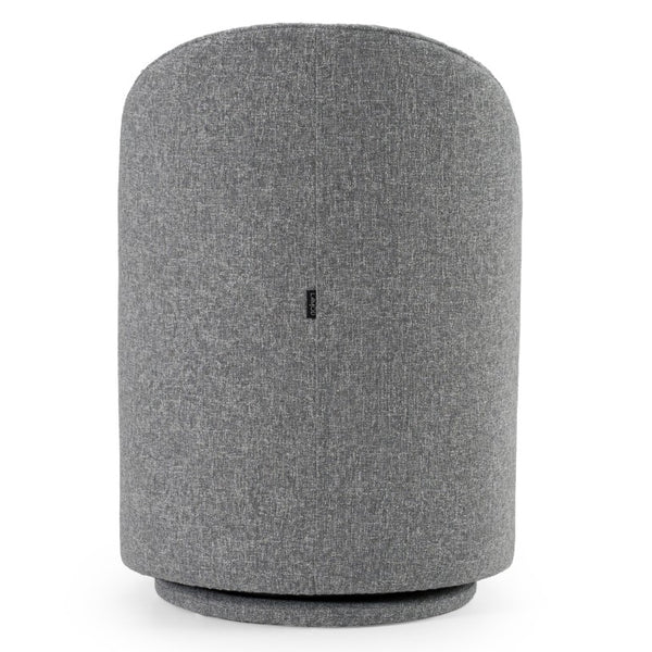 VIG Furniture Correa Sculptural Swivel Chair With Soft Cloud Fabric Upholstery, Foam Comfort & 360° Movement Grey Dining Chair VGKK-KF.Y1179-GRY