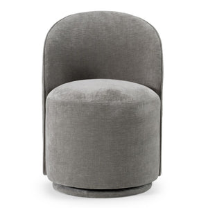 VIG Furniture Correa Dove Grey Swivel Dining Chair With Soft Contessa Fabric, Foam Cushion, 360° Smooth Base VGKK-KF.Y1179-DOVE
