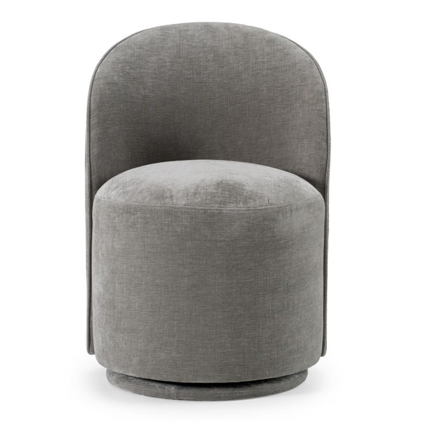 VIG Furniture Correa Dove Grey Swivel Dining Chair With Soft Contessa Fabric, Foam Cushion, 360° Smooth Base VGKK-KF.Y1179-DOVE