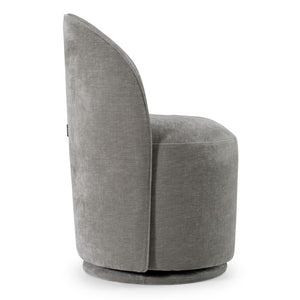 VIG Furniture Correa Dove Grey Swivel Dining Chair With Soft Contessa Fabric, Foam Cushion, 360° Smooth Base VGKK-KF.Y1179-DOVE