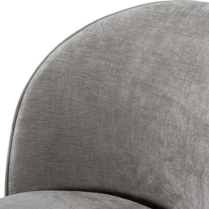 VIG Furniture Correa Dove Grey Swivel Dining Chair With Soft Contessa Fabric, Foam Cushion, 360° Smooth Base VGKK-KF.Y1179-DOVE