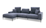 VIG Furniture Divani Casa Corwith - Modern Blue Fabric Left Facing Sectional  VGMB-C019-BLU