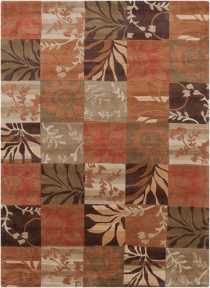 Surya Cosmopolitan 5' X 7'6" Handmade Rug - Modern, Hand Tufted, Medium Pile, Affordable Luxury Decor Rust Polyester Cos8818-913