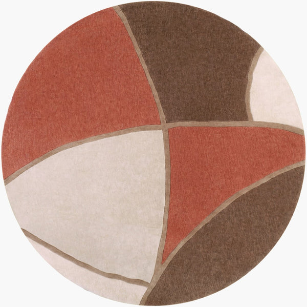 Surya Cosmopolitan 5' X 7'6" Handmade Rug - Modern, Hand Tufted, Medium Pile, Affordable Luxury Decor Dark Brown Polyester Cos8887-8rd